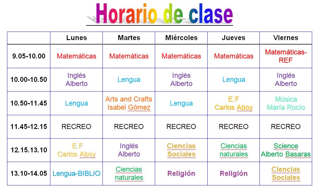 horario